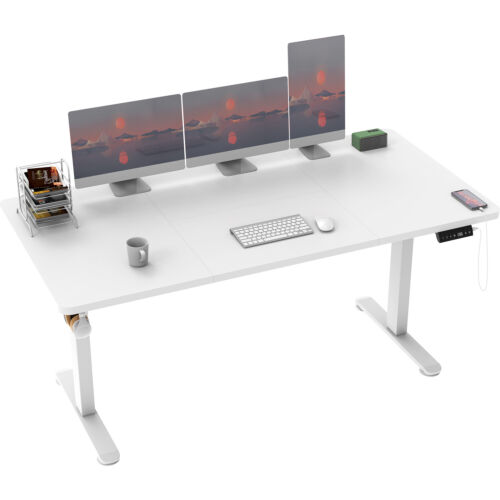 Gunji 160x80 cm Höhenverstellbarer Schreibtisch Elektrisch Stehtisch mit Desktop - Bild 1 von 80