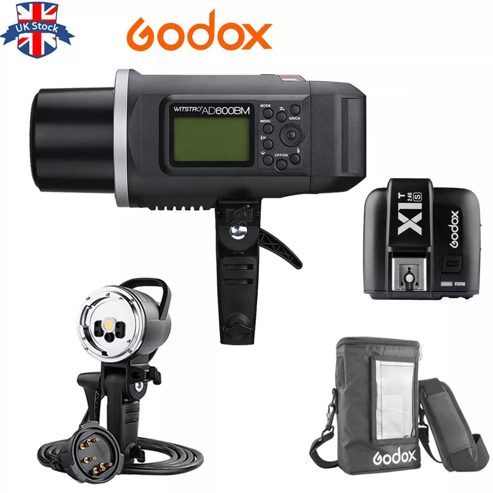 UK Godox AD600BM 600W HSS Studio Flash light Head Free bag X1T S For Sony Kit