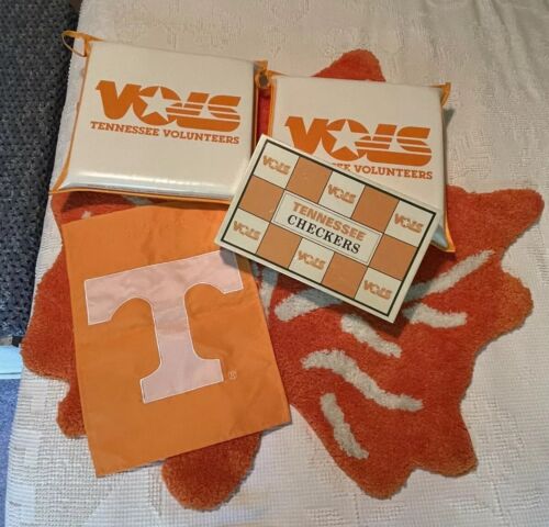 Vintage Tennessee Volunteers Sports Cushions Stadium Cushion/checkers/ Flag