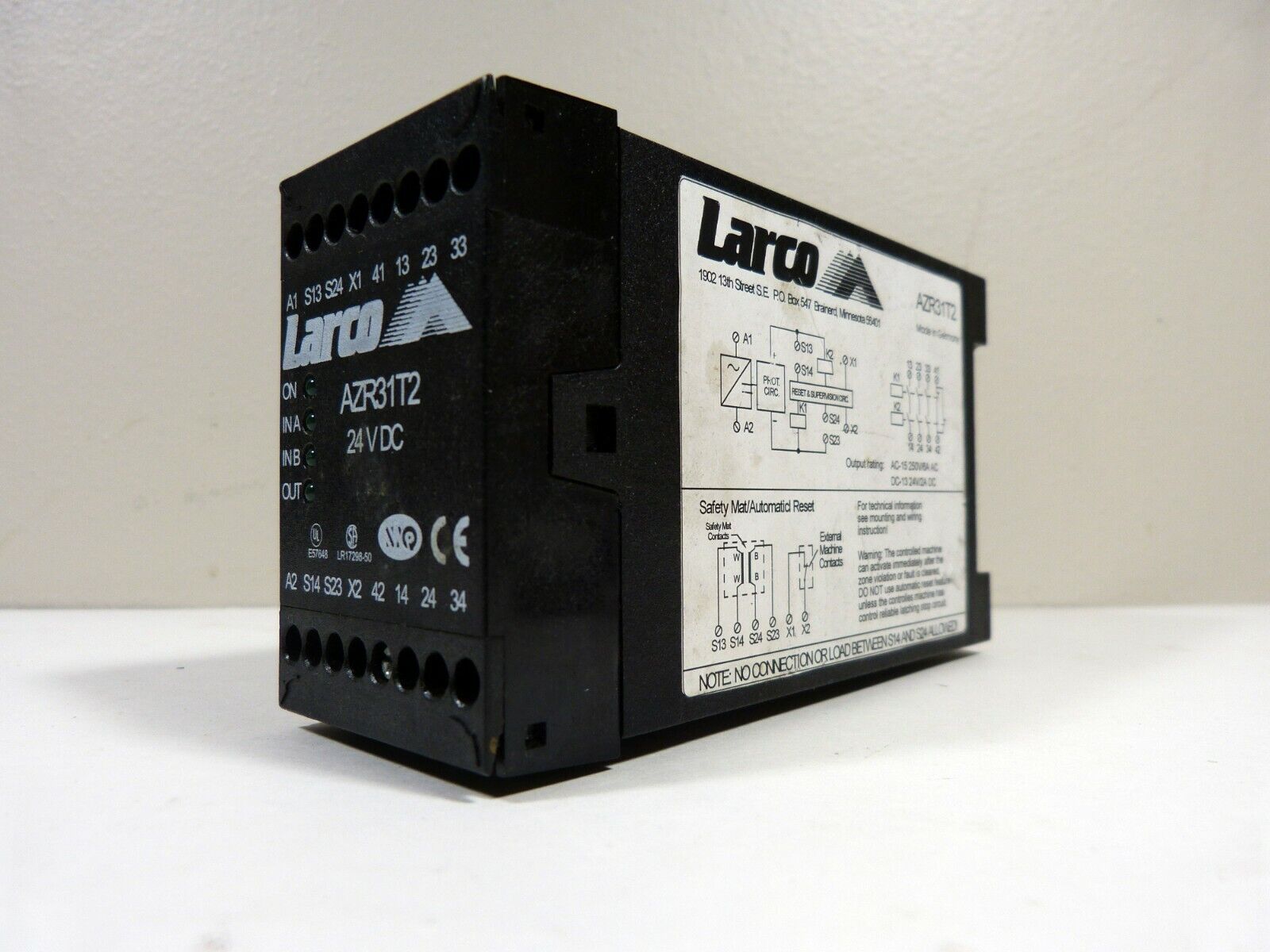 Larco Super sale AZR31T2 Safety 24VDC Rapid rise Relay