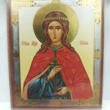 St. Julia , Julianna  ,Orthodox Icon.Sofrino.2,5"×3".