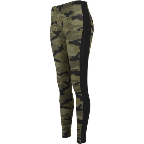 Urban Classics Ladies Camo Stripe Leggings Damen Sporthose Camouflage Mesh  - Bild 3 von 30
