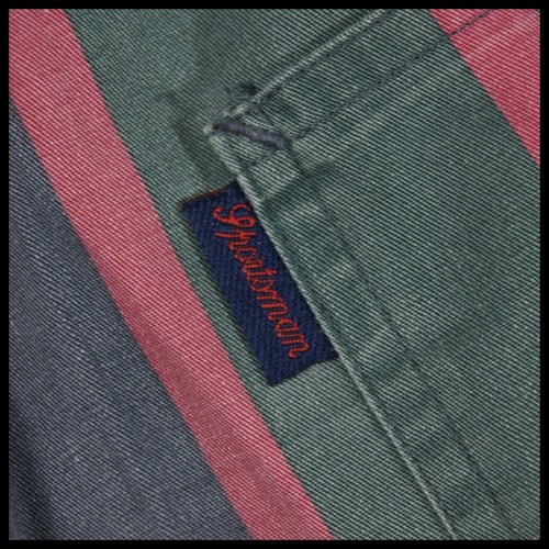 Men's Austin Reed Bermuda-Style Shorts Preppy Bold Stripe - Size Large - Vintage - Picture 15 of 22