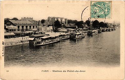 Old postcard Paris 16th-Station du Point du Jour (325632)