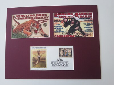 Ringling Brothers & Barnum & Bailey Circus & First Day Cover of its own stamp