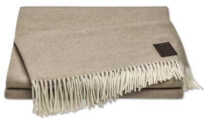 JOOP!  NOBLE Plaid / Decke Natur 140 x 200cm