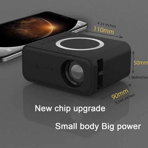 4K Projektor 3000 Lumen 1080P 3D LED Mini WiFi Video Heimkino Kino Neu - Bild 9 von 16