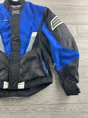 TMAC1 　 Motorrad バイクジャケット 50青 SHIFT Advanced Racing Mens Medium Jacket Blue/Black/White Padded