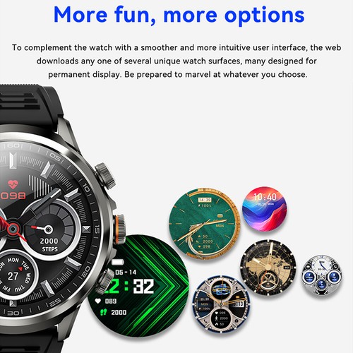 2025 Neuf Smartwatch 5G Carte SIM Caméra 1.85''AMOLED Étanche NFC GPS Tracker - Photo 17/26