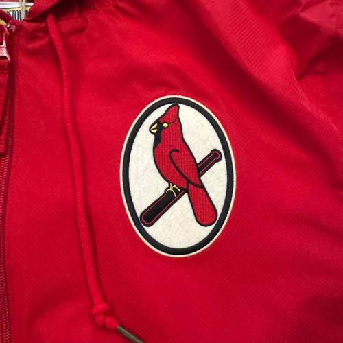 Men Mitchell & Ness Cooperstown Collection St. Louis Cardinals Red Jacket Size L - Picture 7 of 24