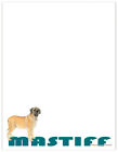 Mastiff Printable Stationery, Writing Paper, 8.5" x 11" 25 Sheets and 25 Envelop