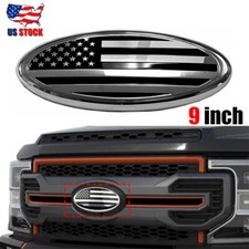 9 Inch For Ford F150 F250 F350 Front Grill Tailgate Us Flag Oval Emblem Badge 9 Inch For Ford F150 F250 F350 Front Grill Tailgate Us Flag Oval Emblem Badge