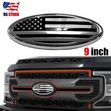 9 inch For Ford F150 F250 F350 Front Grill Tailgate US Flag Oval Emblem Badge