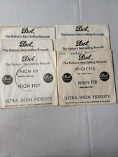45 RPM 7" RECORD SLEEVES CO. SLEEVE 6 PACK SEE PHOTOS - Dot SLV9