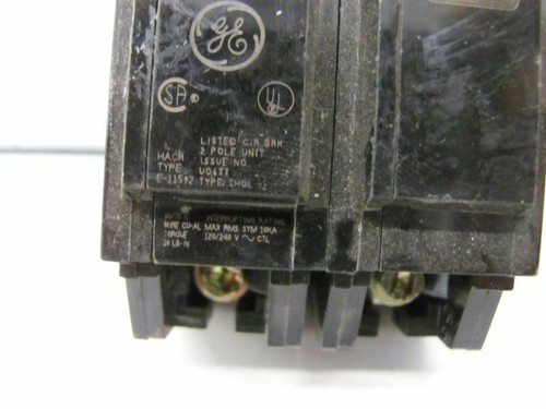 DISYUNTOR ELÉCTRICO GENERAL TIPO UO633 2 POLOS E11592 THQL 20A/120-240V NNB - Imagen 2 de 6