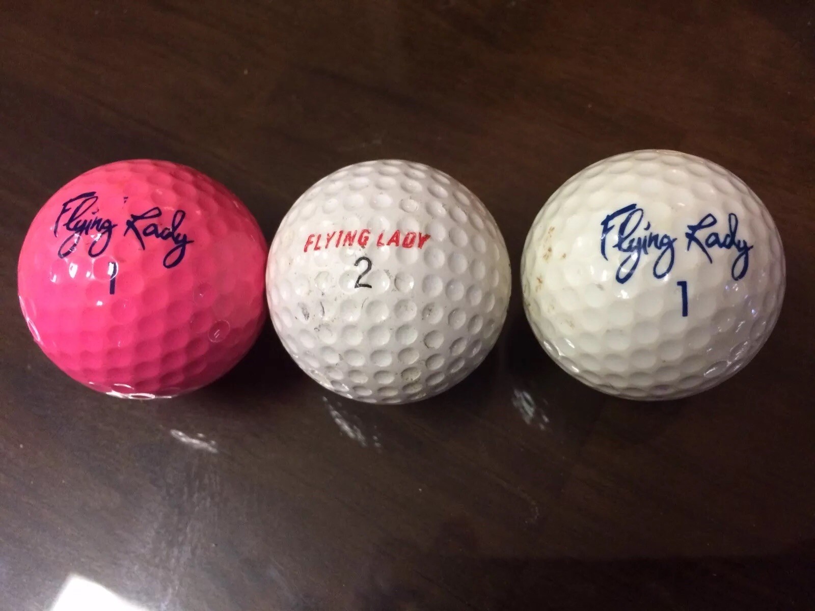 3 Vintage Spalding Flying Lady Golf Balls eBay