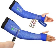 Schwer AIR-SKIN ANSI A6 Cut Resistant Arm Sleeves Unisex Blue 18 inch