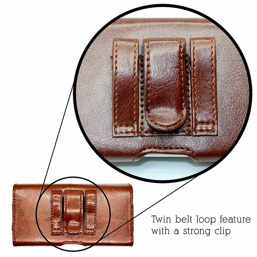 Belt Pouch Clip Loop Holster Leather Case Cover Holder For All Phone Models - Picture 8 of 9