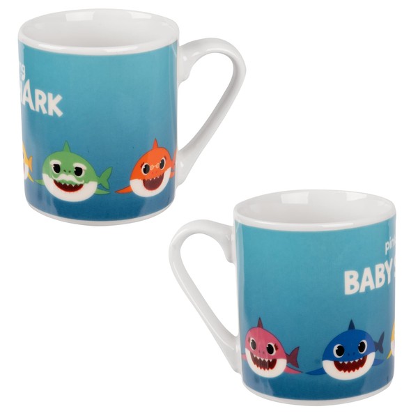 Baby Shark Tasse FüR Kinder - 5 Sharks Kinderbecher Kindertasse Aus Porzellan Bl-image