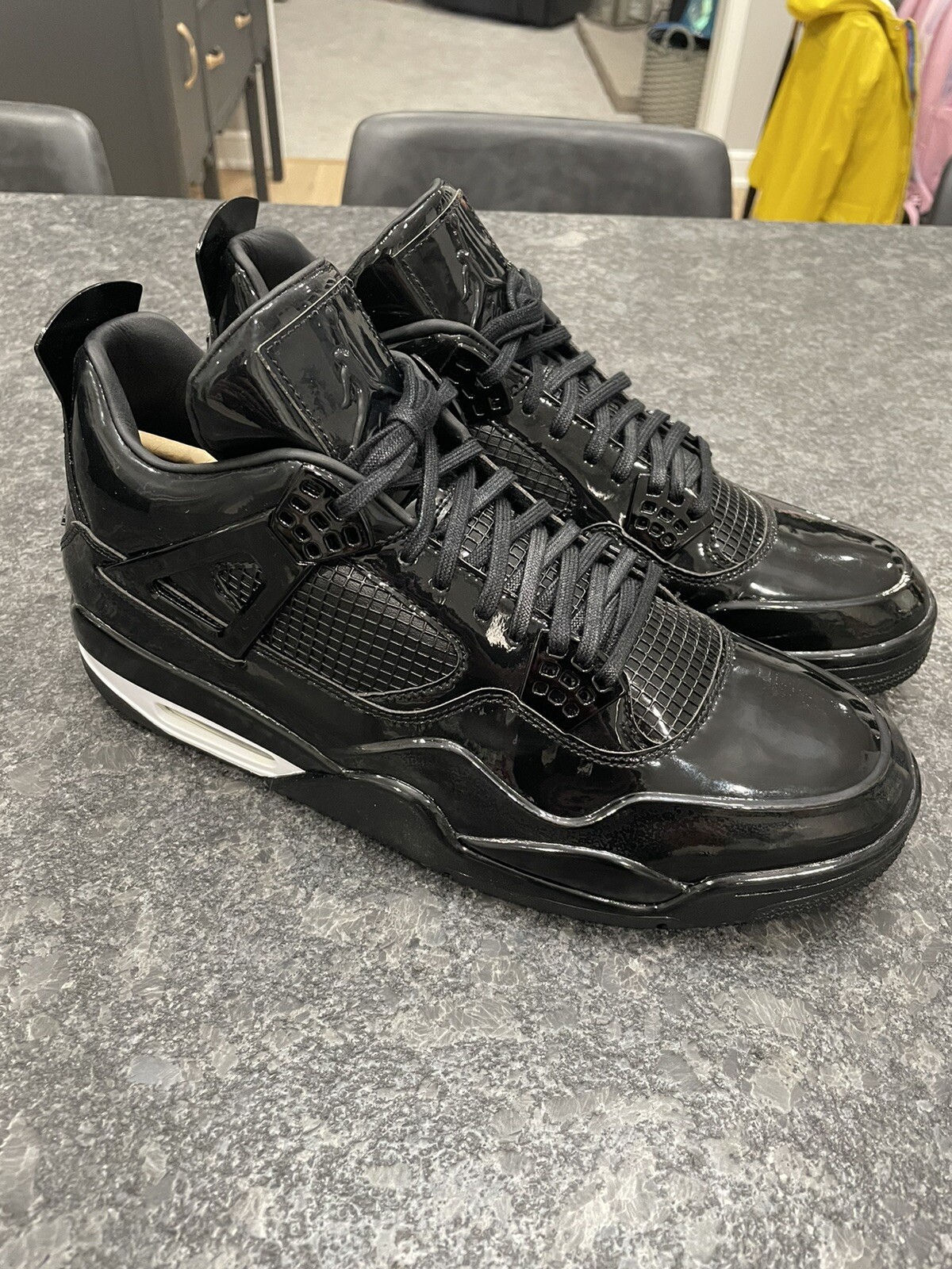 Jordan 4 IV Retro 11Lab4 Black Patent 