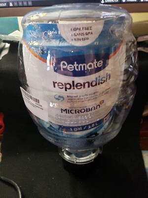 Petmate Replendish Gravity Waterer With Microban for Cats and Dogs, 1 Gallon
