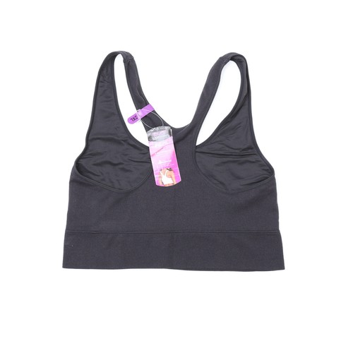 Maidenform Pure Comfort Seamless Crop Tank Bra Black Size 2XL (Pre-owned) - Picture 2 of 2