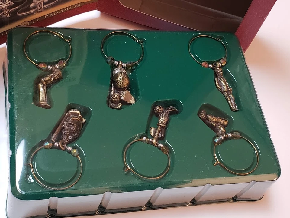 Marcador temático de golf identificadores de copas de vino de Golf Gifts & Gallery Inc Foto 2 de 4