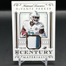 2015 Devante Parker National Treasures Rookie RC Century Materials #/49 GOLD