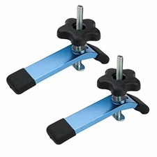 POWERTEC 71168 T-Track Hold Down Clamps, 5-1/2” L x  Assorted Sizes , Styles 