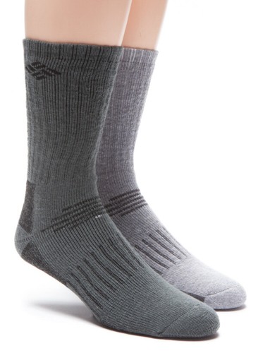 Columbia Sportswear ~ 2-Pack Crew Length Men's Socks $18 NWT - Picture 2 of 4
