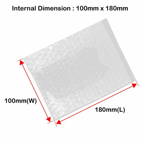 All sizes Seamless bottom Bubble Pouch Bag Clear Aircap Cushion Bubble Wrap Bag - Picture 13 of 17