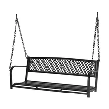 47.3 inch Outdoor Porch Swing 2-Person Bench Patio Chair Hanging Seat Furniture