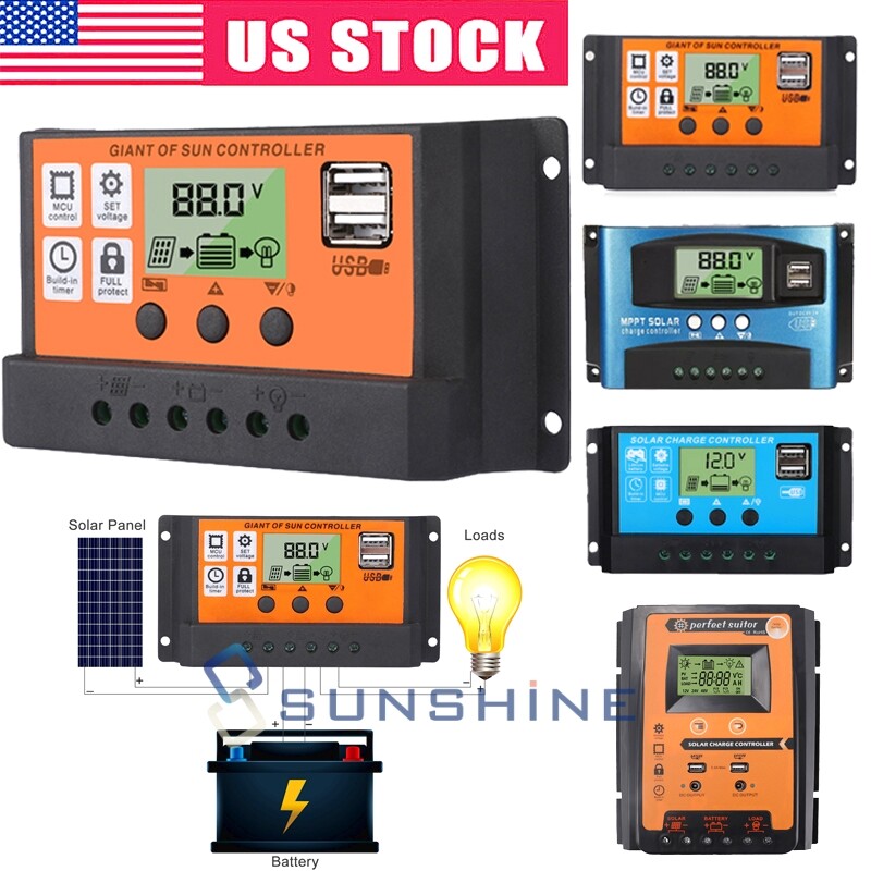 12 24v 30a 100a Mppt Solar Charge Controller Panel Battery Regulator Dual Usb Ebay 12 24v 30a 100a Mppt Solar Charge Controller Panel Battery Regulator Dual Usb Ebay