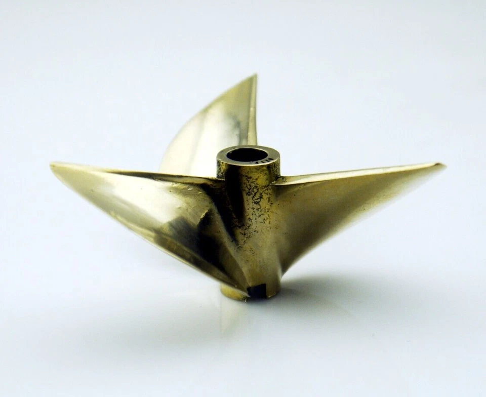 7016 Brass Propeller Prop Dia 70mm Pitch 1.6 for 1/4" Shaft Cable RC Model Boat - Image 3 of 4