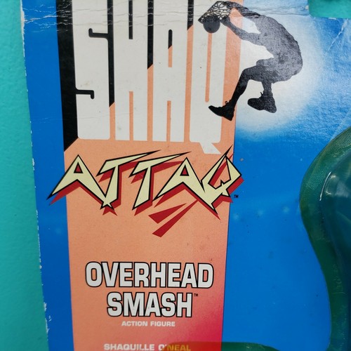 JUEGO de 2 figuras de acción Kenner 1993 Shaq Attack por encima, pintura, nueva caja dañada - Imagen 9 de 11