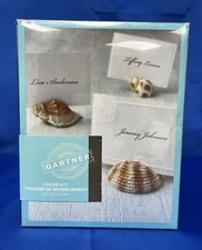 Seashell Place Card Holder Kit NIB (20) Beach Wedding Tropical Nautical Event 