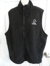 Vintage Ducks Unlimited Logo Woman’s Vest Full Zip Black Size L