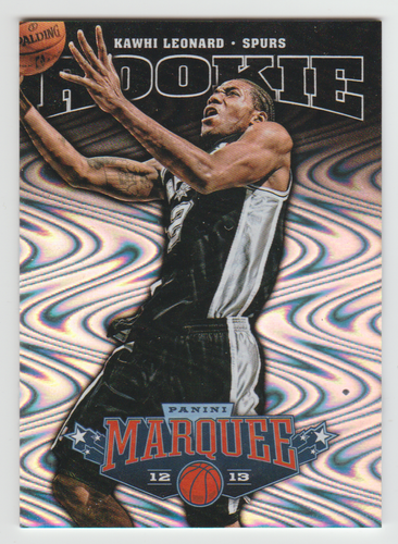 Kawhi Leonard Spurs 2012-13 Marquee Rookie Card #166 Swirlorama SP RC Clippers - Bild 1 von 2