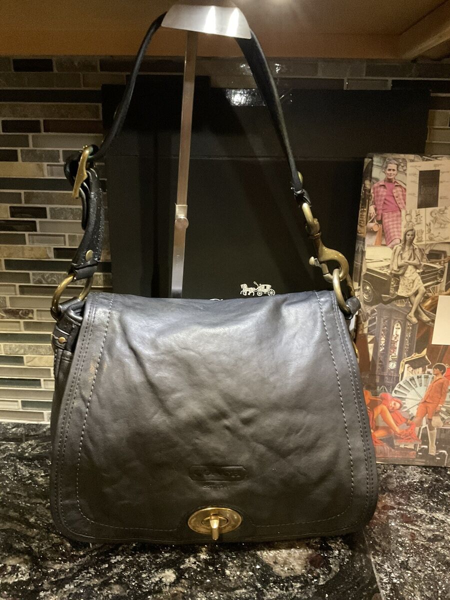Coach Saddle Bag Legacy 65th Anniversary Vachetta Black Coach Saddle Bag Legacy 65th Anniversary Vachetta Black