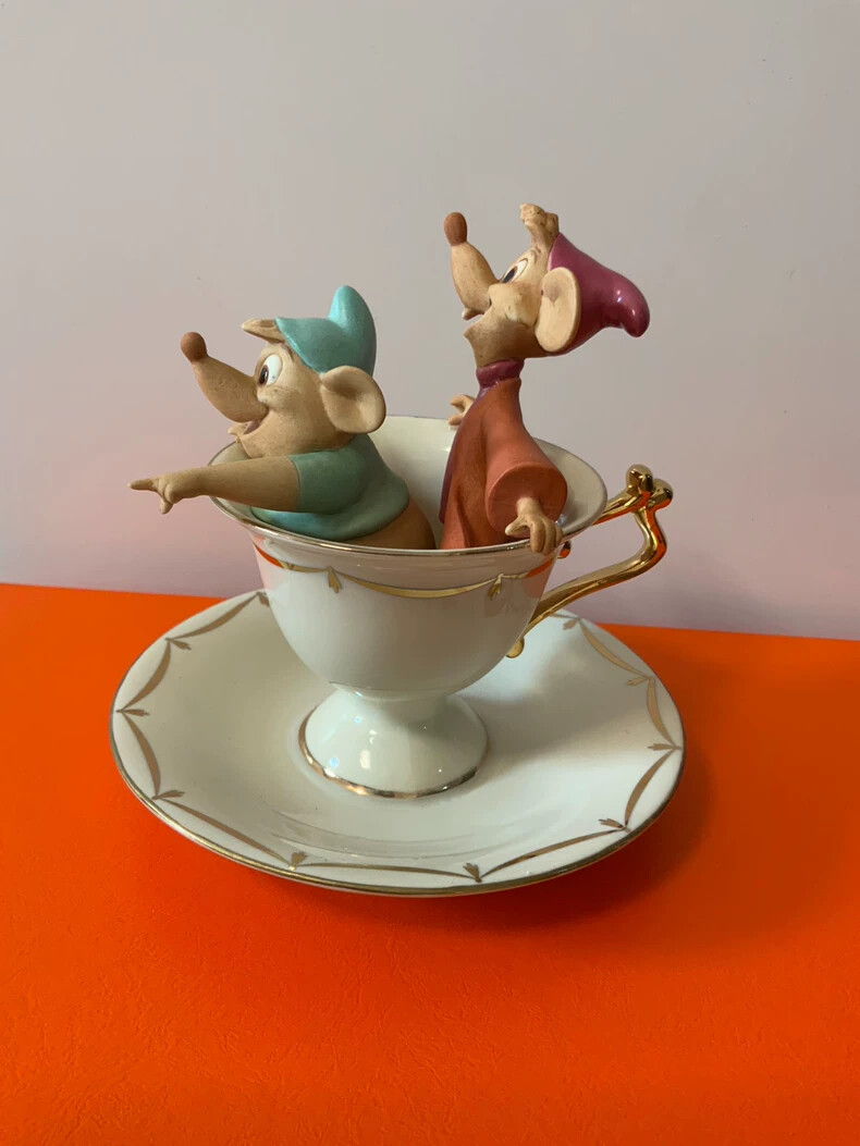 Disney Lenox Tea Party Pals Sculpture Vintage Figurine Collectible Statue Decor