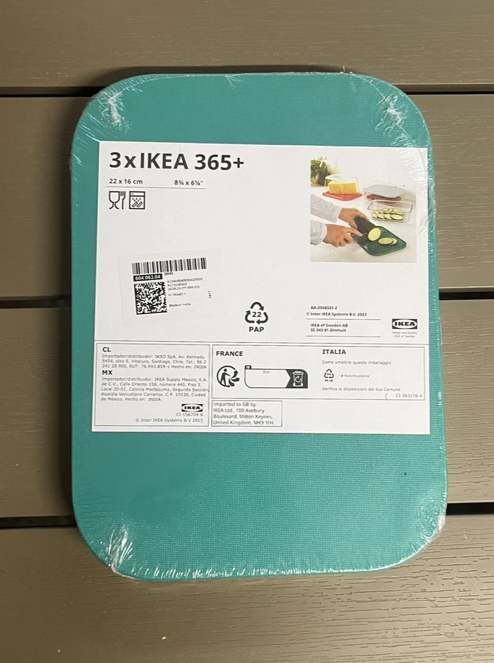 Pack de 3 tablas de cortar IKEA IKEA 365+, 22x16 cm, 8 3/4x6 1/4" NUEVAS Foto 4 de 4