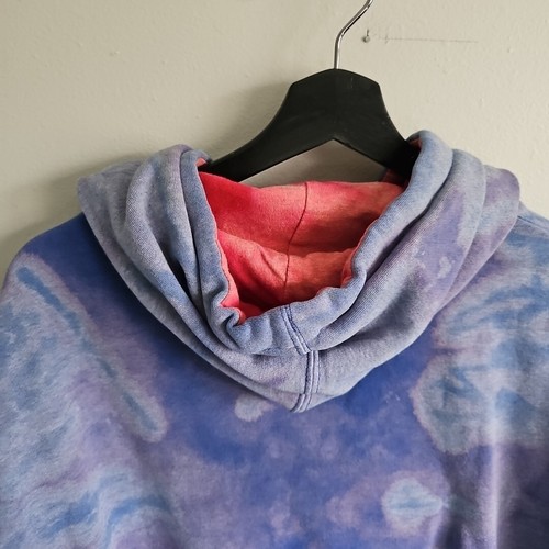 Stadium Athletics Kansas Jayhawks Acid Wash Colorblock Hooded Sweatshirt - Picture 10 of 10