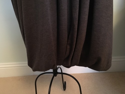 rich brown midi dress by diffusion line of parisian brand lilith