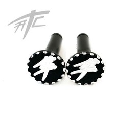 HAYABUSA BLACK CONTRAST CUT KANJI REAR FOOT PEG PINS 2020 SUZUKI HAYABUSA