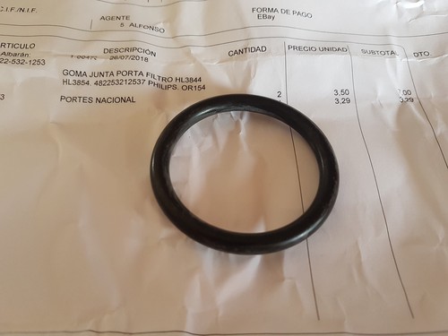 Philips Goma Junta Porta Filtro HL3844 HL3854 | Compra online en eBay