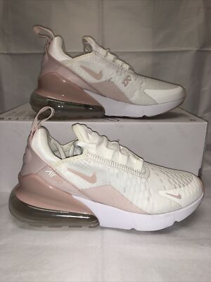 white and rose gold nike air max
