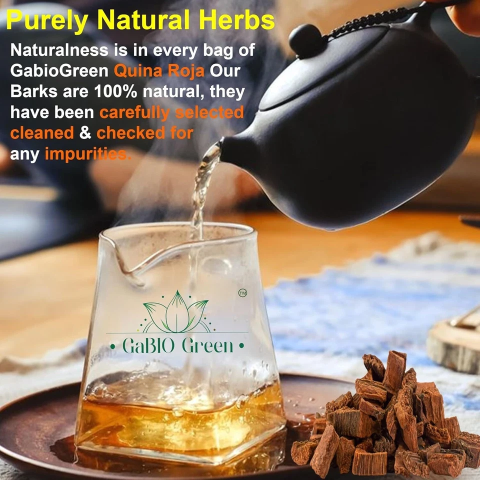 Quina Roja Cinchona Corteza 100% Natural Quina Roja, Cinchona Roja, Bolsa Resellable Foto 2 de 3