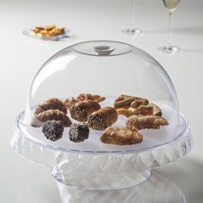 ALZATA D 36 CON CAMPANA TRE USI COPRI TORTA VETRINETTA DOLCI PANE FRUTTA BE15051