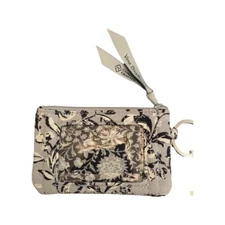 Vera Bradley Lighten Up Zip ID Case Coin Purse Wallet Key Ring NWT