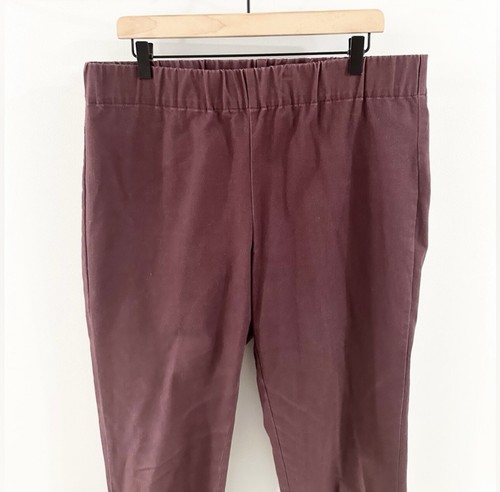 Soft Surroundings Ankle Snap Pull On Pants Purple Size Large Tall - Picture 3 of 6